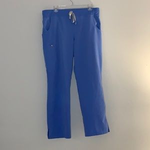 Figs Large Petite Ceil Blue Kade Cargo Scrub Pant